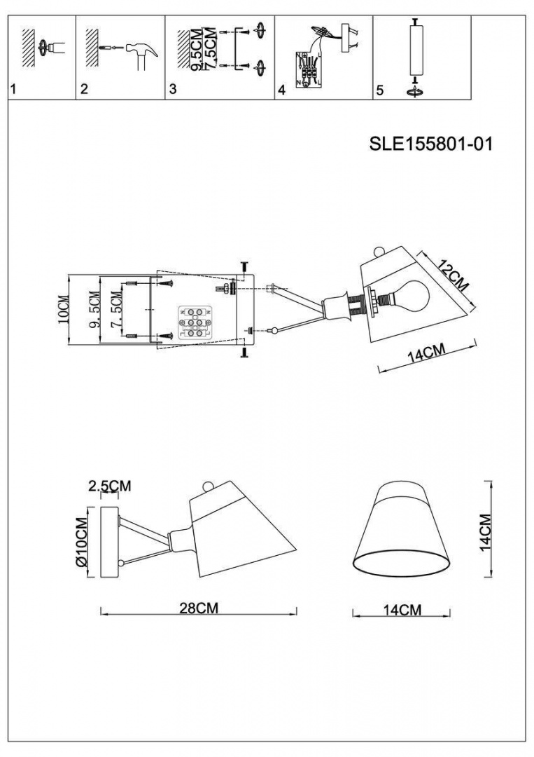 Evoluce Бра Evoluce Vario SLE155801-01