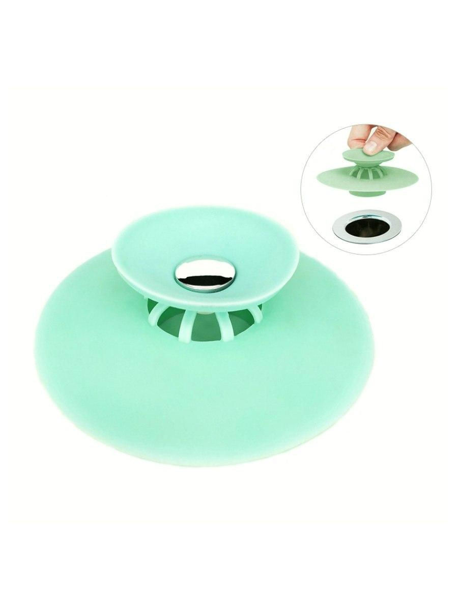 

Ситечко для раковины FLEX DRAIN STOP AND HAIR CATCHER (Цвет: Зелёный )
