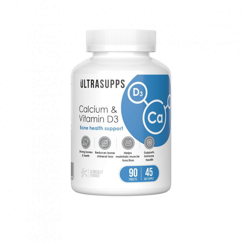 

Кальций и Витамин Д3 UltraSupps Calcium & Vitamin D3 90 таблеток, Calcium & Vitamin D3