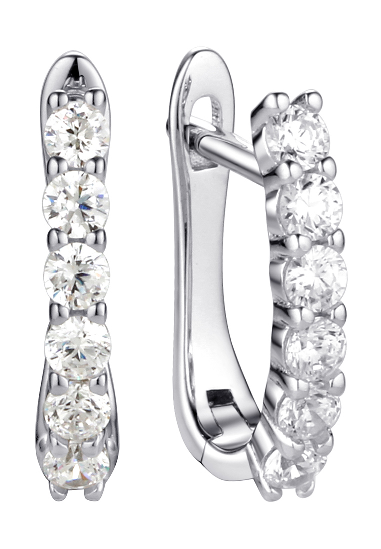 

Серьги из серебра с фианитом Fresh Jewelry CZ-E00684-X-W-X-X-W, CZ-E00684-X-W-X-X-W
