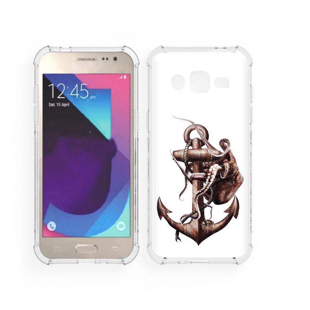 

Чехол MyPads Tocco для Samsung Galaxy J2 ржавый якорь (PT226924.572.579), Прозрачный, Tocco
