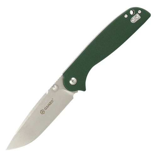 

Складной нож GANZO G6803-GB, 200мм, зеленый / серый, коробка картонная, G6803-GB