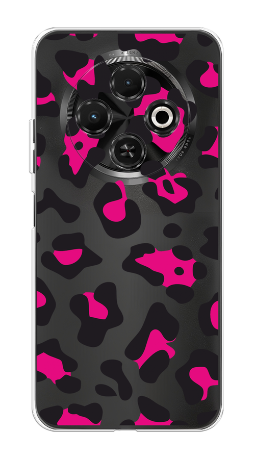 

Чехол на Tecno Spark 30C "Pink cow spots", Черный;розовый, 309250-1