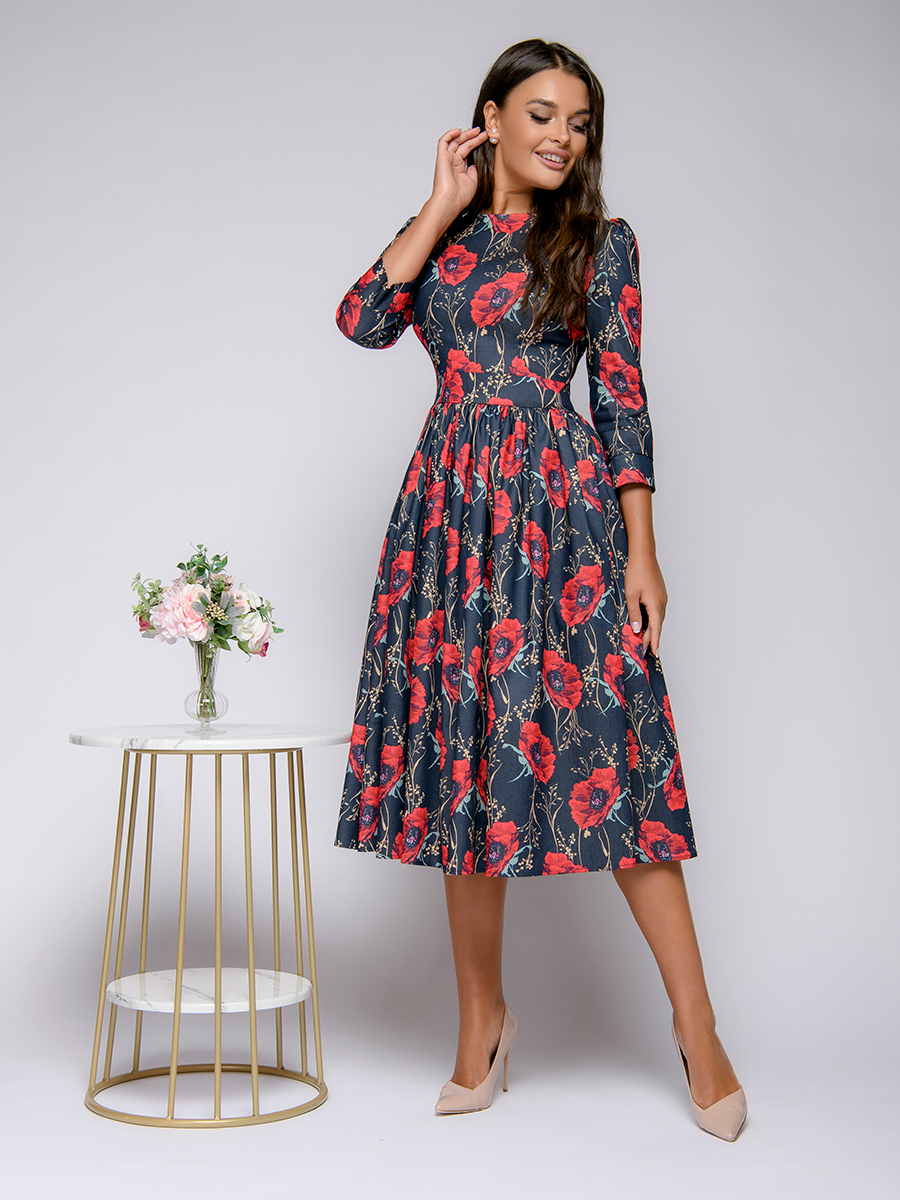 

Платье женское 1001dress синее, 0100219