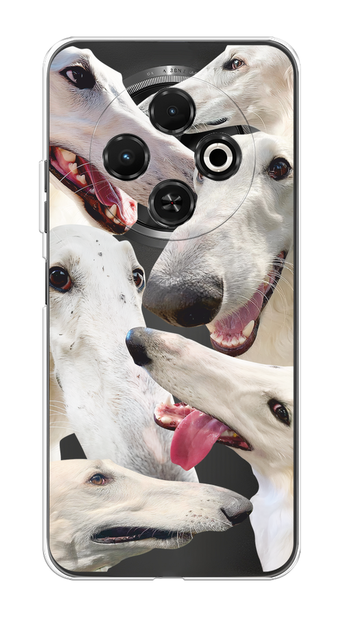 

Чехол на Tecno Spark 30C "Собака с длинным носом", Белый;бежевый;розовый, 309250-1