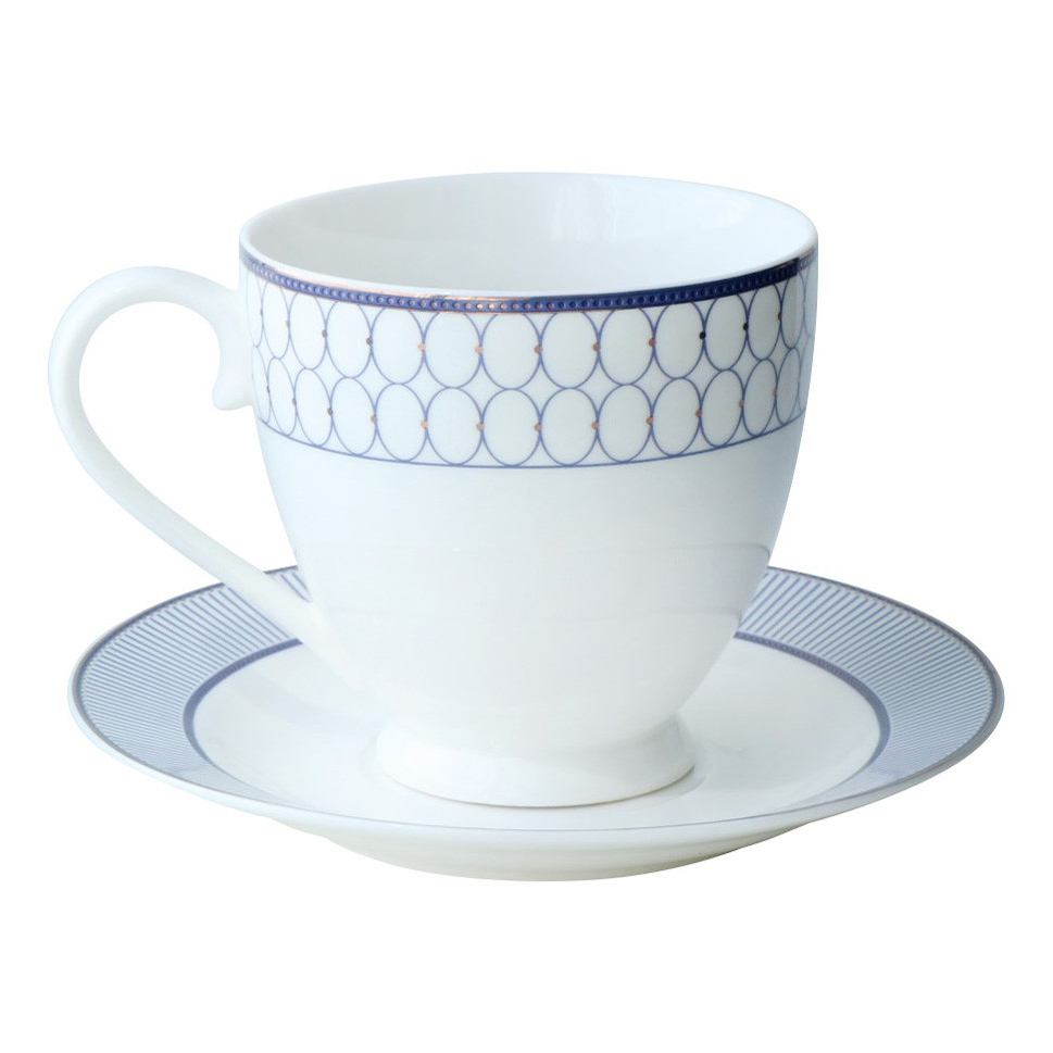 

Чайная пара Quinsberry Imperial Blue 440 мл бело-синия, Белый;синий