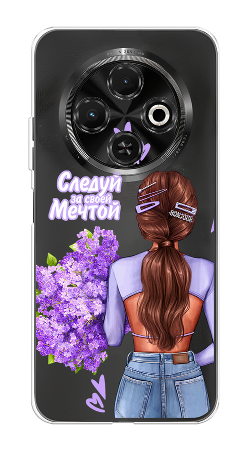 

Чехол на Tecno Spark 30C "Следуй за своей мечтой", Фиолетовый;коричневый, 309250-1