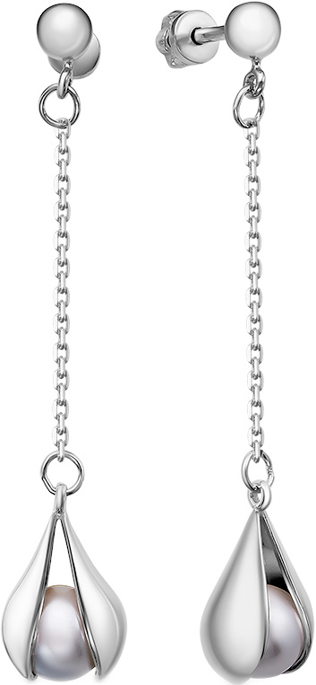 

Серьги из серебра с жемчугом ADELFINA 3031040595, 3031040595