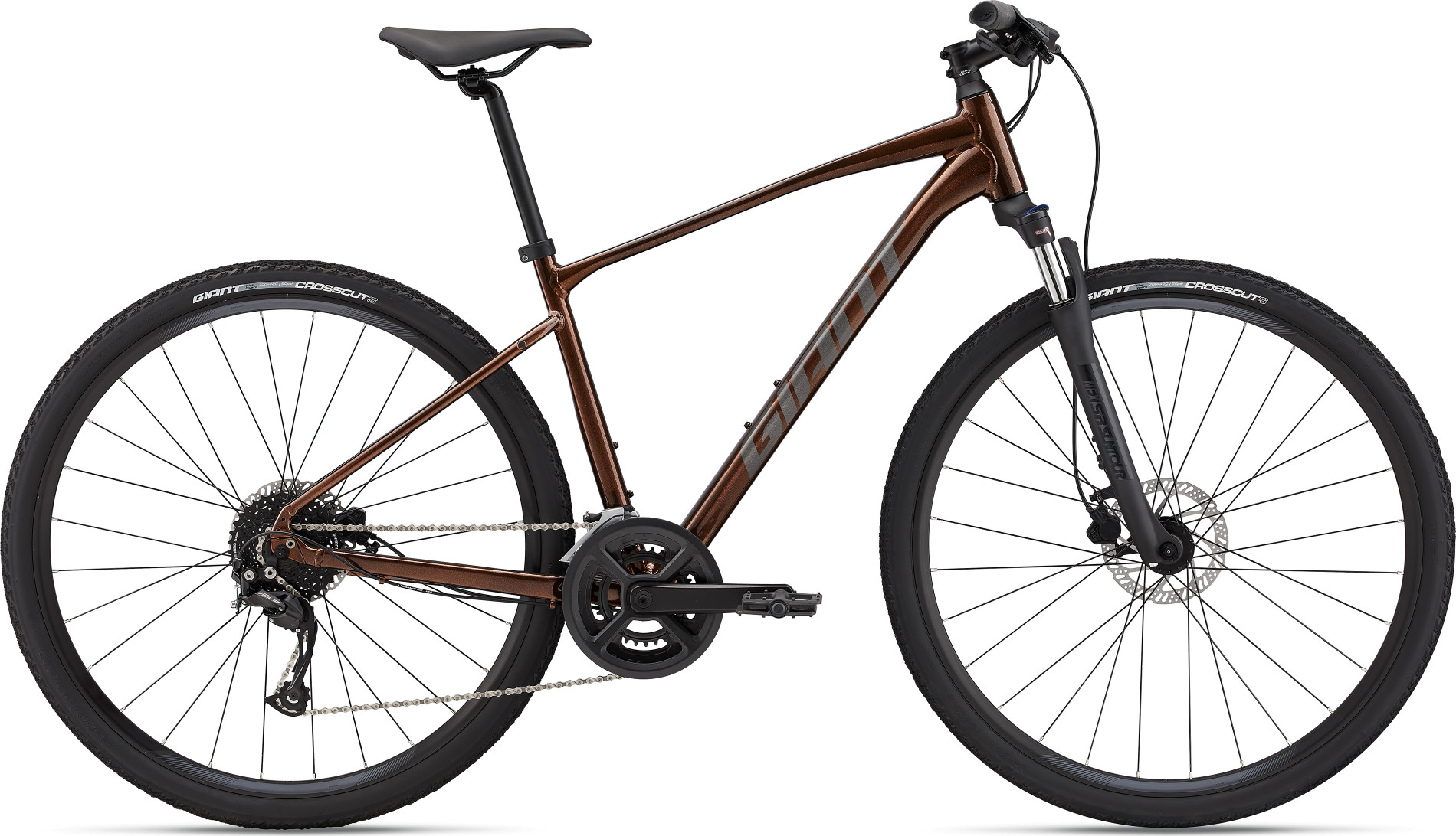 Городской велосипед Giant Roam 2 Disc - 2022, размер L, унисекс, коричневый