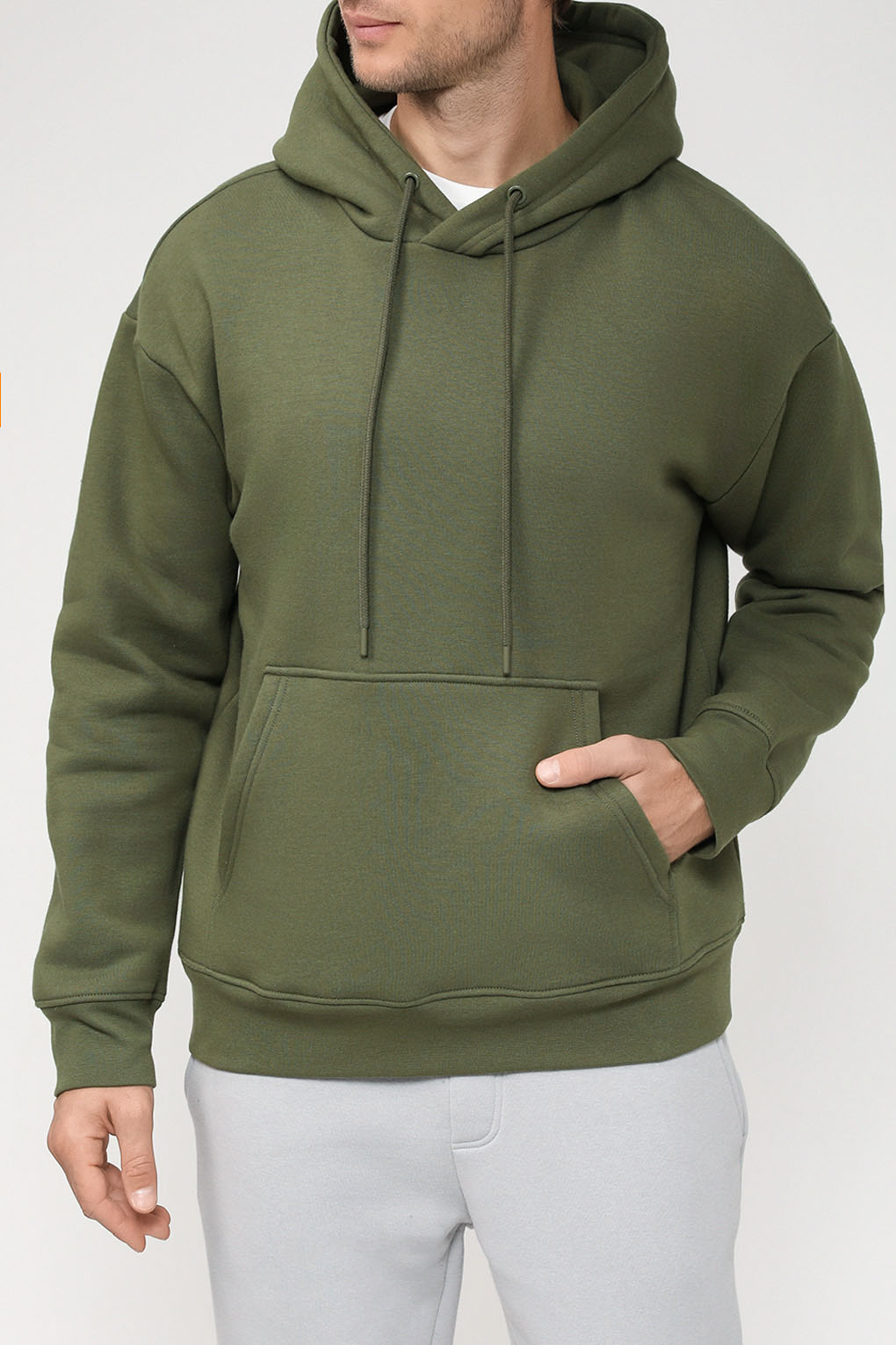 

Худи мужское MARCO DI RADI MDR230811228MRKT хаки XL, MDR230811228MRKT