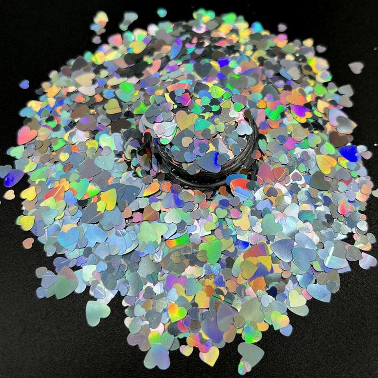 

Блестки-сердечки Epoxy Master Хрустальное сердце, 25 мл, Серебристый