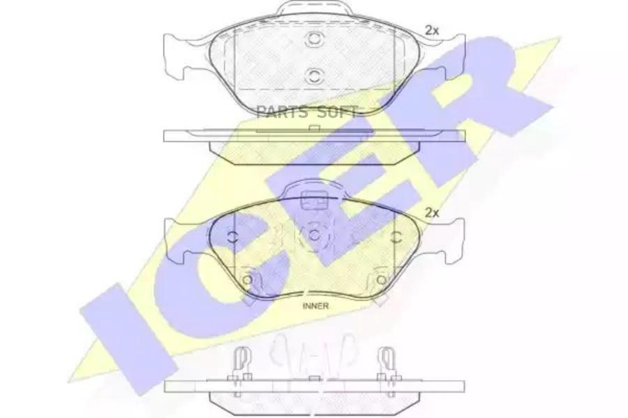 

Тормозные колодки ICER 181877