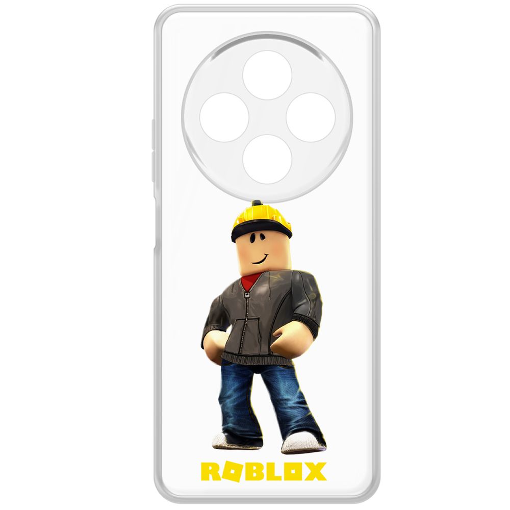 

Чехол-накладка Krutoff Clear Case Roblox-Строитель для Xiaomi Redmi 14C/Poco C75, Прозрачный