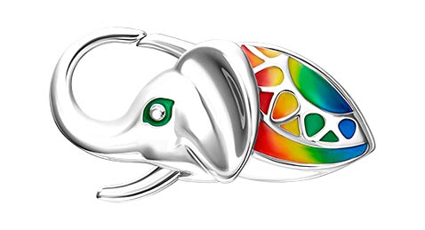 

Подвеска из серебра с эмалью PLATINA jewelry 14-0016-00-000-0200-Ag, 14-0016-00-000-0200-Ag