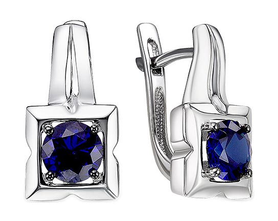

Серьги из серебра с сапфиром Империал S1352/Ag-607/72, S1352/Ag-607/72