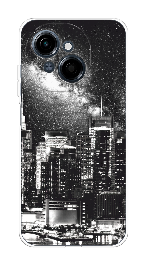 

Чехол на Tecno Spark Go 1/Pop 9 "Ночной Нью-Йорк", Черный;серый;белый, 309450-1