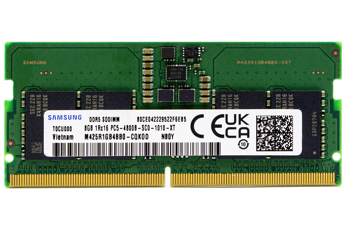 

Оперативная память Samsung M425R1GB4BB0-CQK0D DDR5 1x8Gb 4800MHz, M425R1GB4BB0-CQK0D