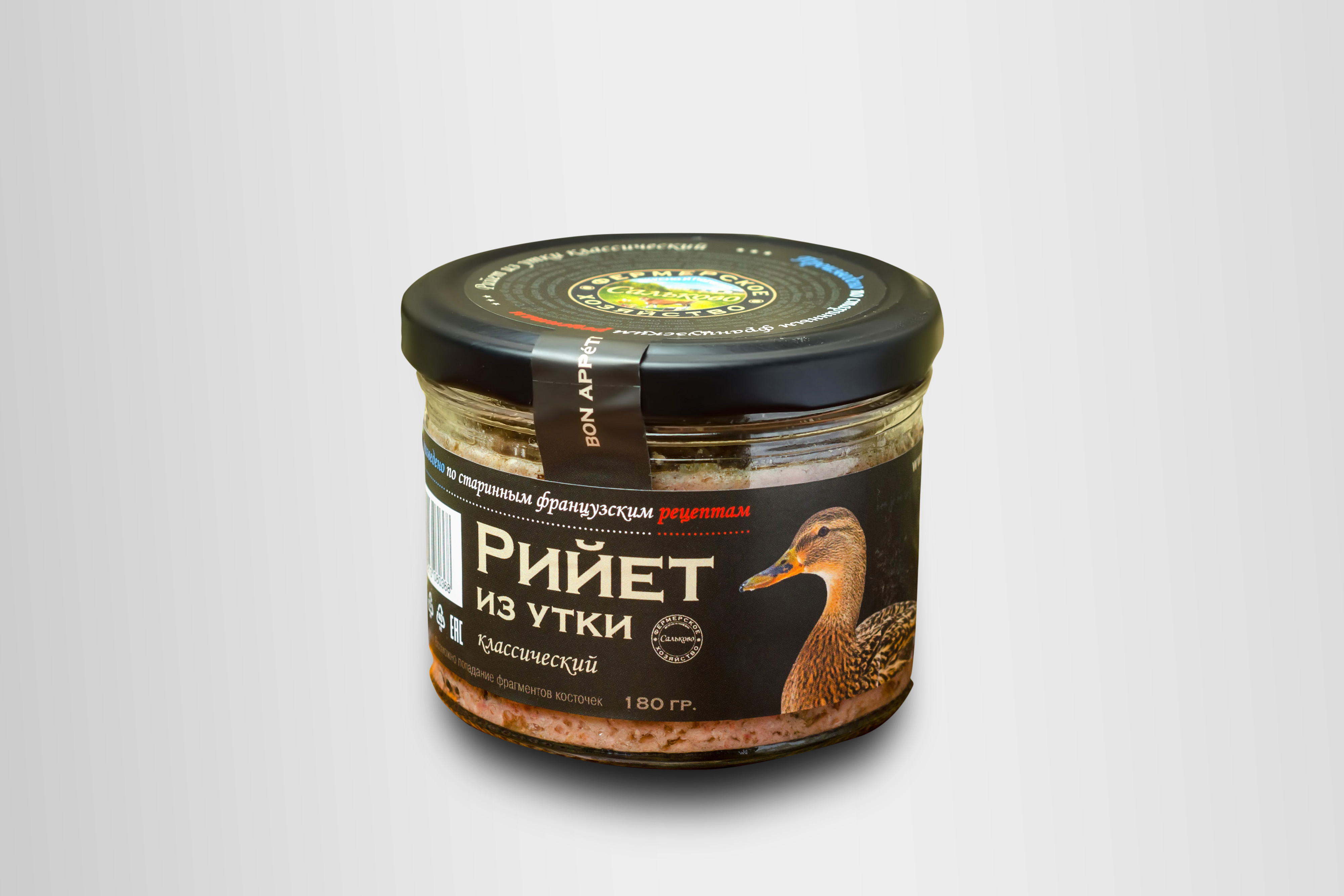 

Рийет Фермерское Хозяйство Сальково из утки классический, 180 г