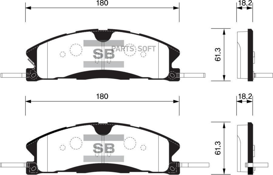 

Тормозные колодки Sangsin brake передние SP1620