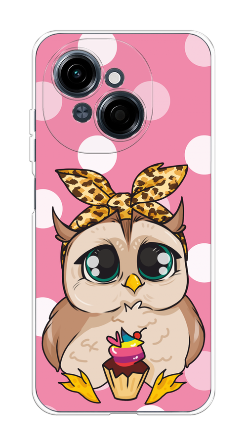 

Чехол на Tecno Spark Go 1/Pop 9 "Милая совушка на розовом", Розовый;бежевый;коричневый, 309450-1