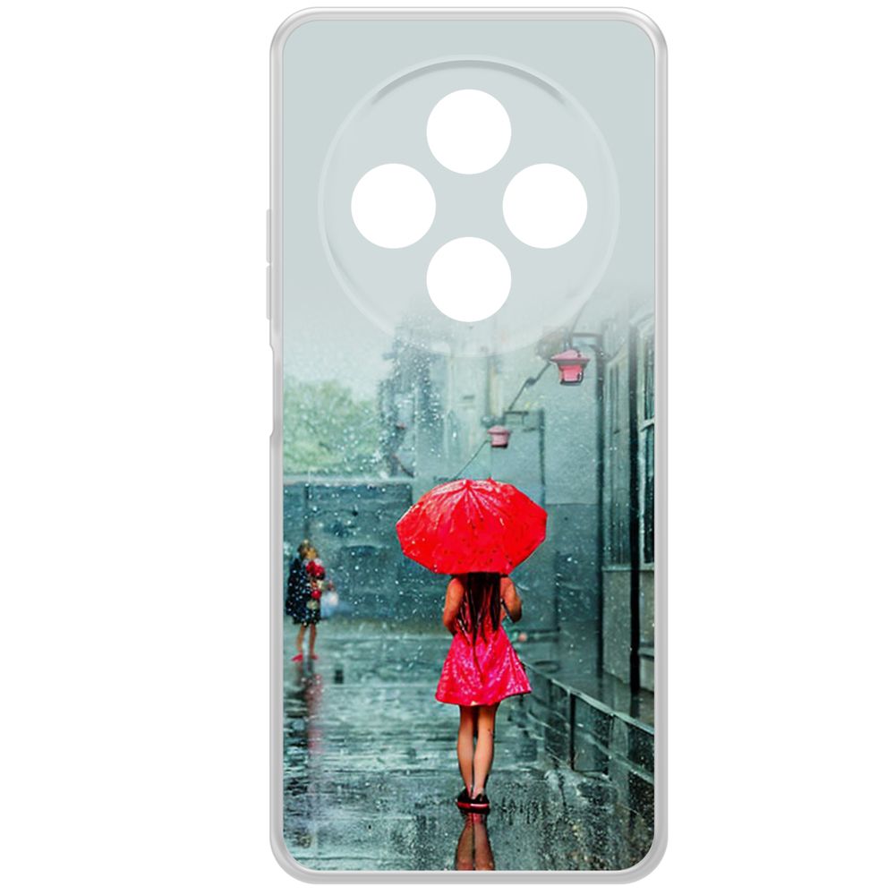 

Чехол-накладка Krutoff Clear Case Красный зонтик для Xiaomi Redmi 14C/Poco C75, Прозрачный