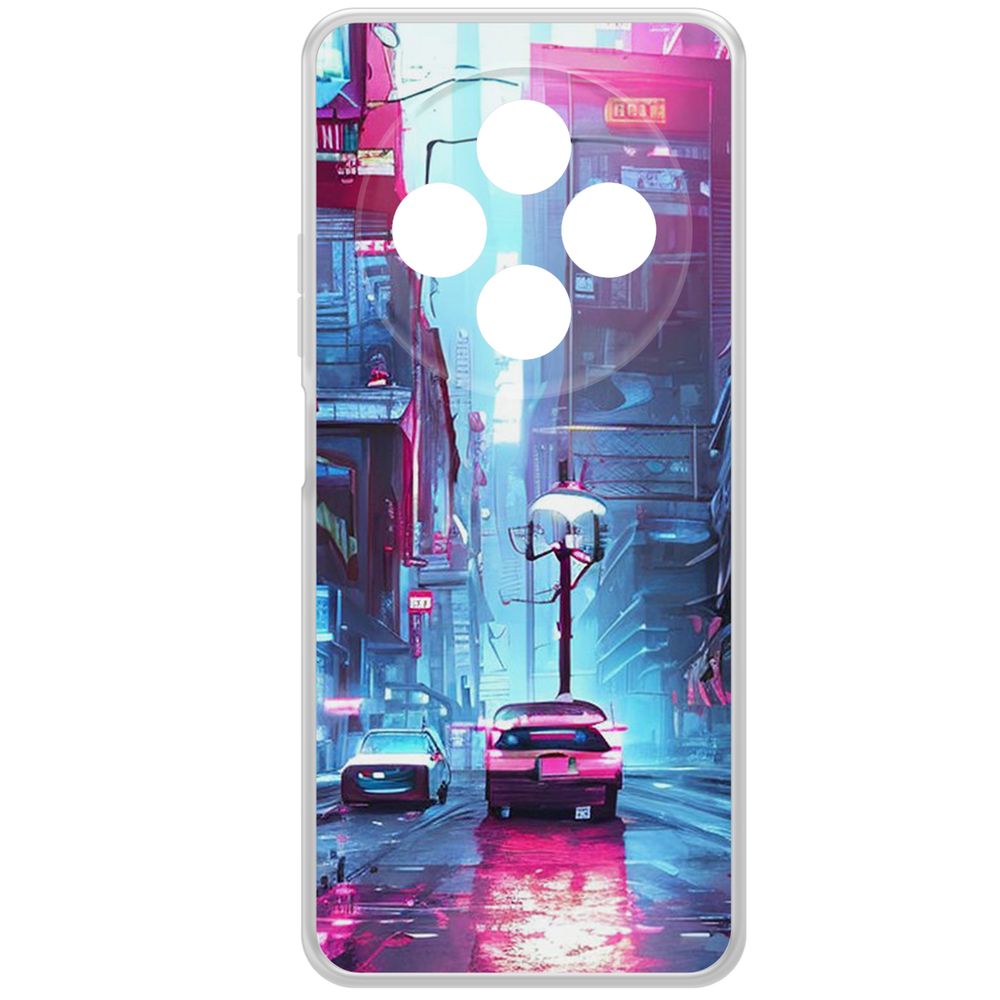 

Чехол-накладка Krutoff Clear Case Киберпанк Улица для Xiaomi Redmi 14C/Poco C75, Прозрачный