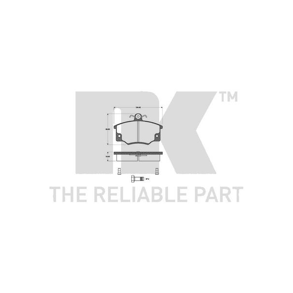 

Тормозные колодки Nk дисковые для Fiat 222316