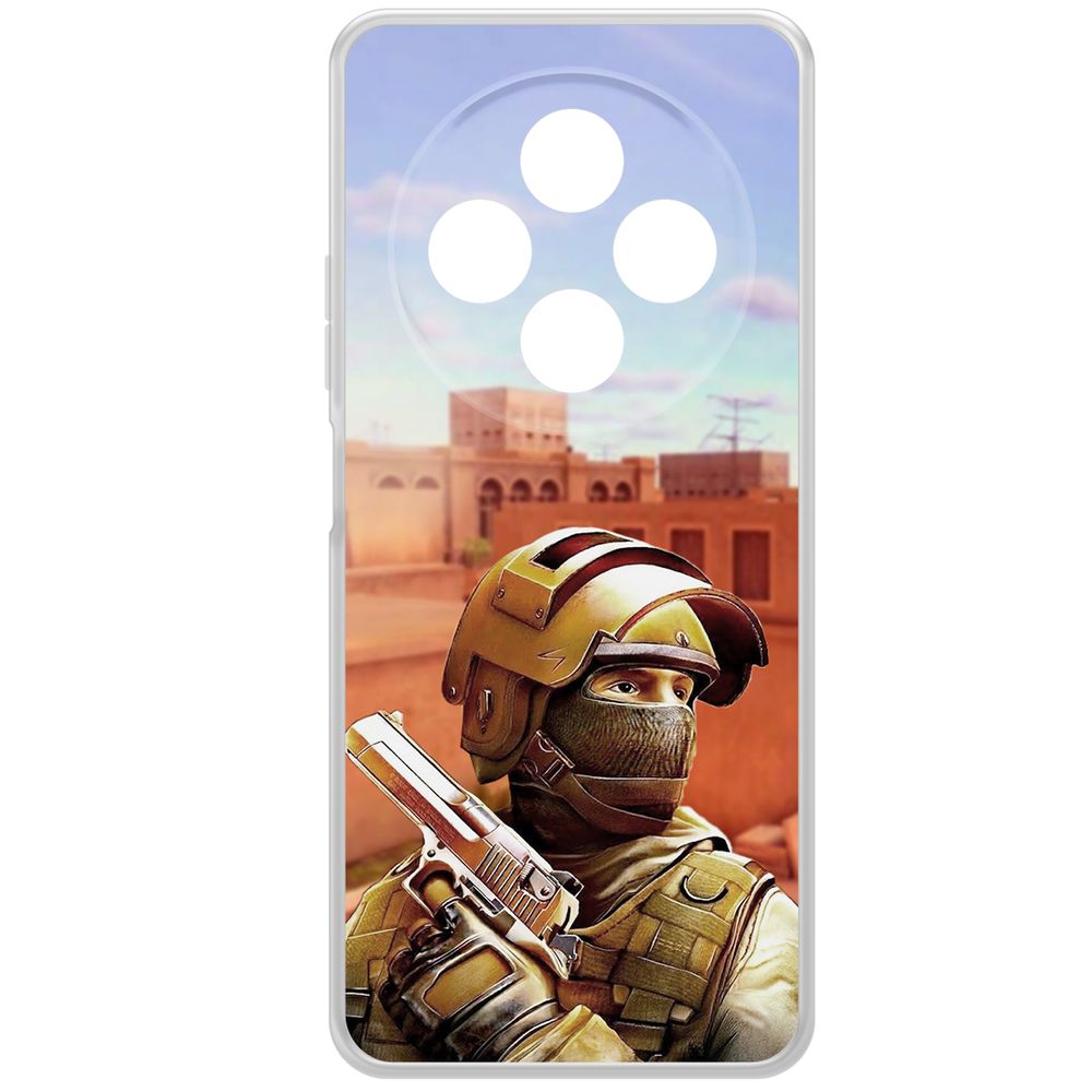 

Чехол-накладка Krutoff Clear Case Cтандофф 2 (Standoff 2) - Спец для Xiaomi Redmi 14C, Прозрачный