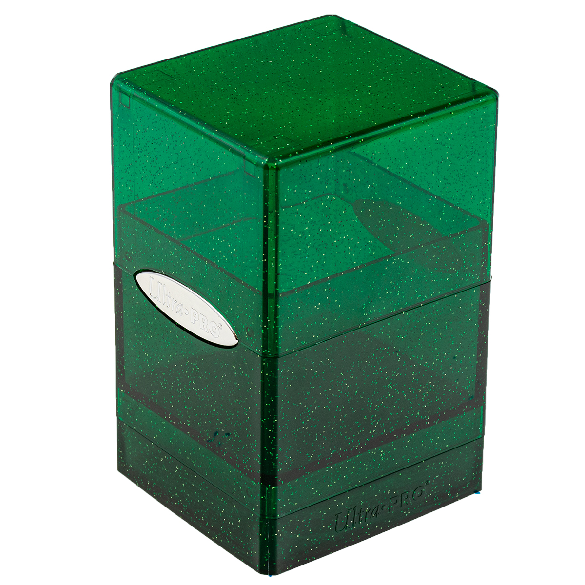 Коробочка Ultra Pro Satin Tower Glitter Green для карт MTG Pokemon коробочка card pro для хранения 3000 карт mtg pokemon картонная чёрная матовая