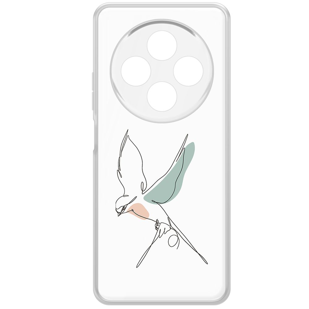 

Чехол-накладка Krutoff Clear Case Полет для Xiaomi Redmi 14C/Poco C75, Прозрачный