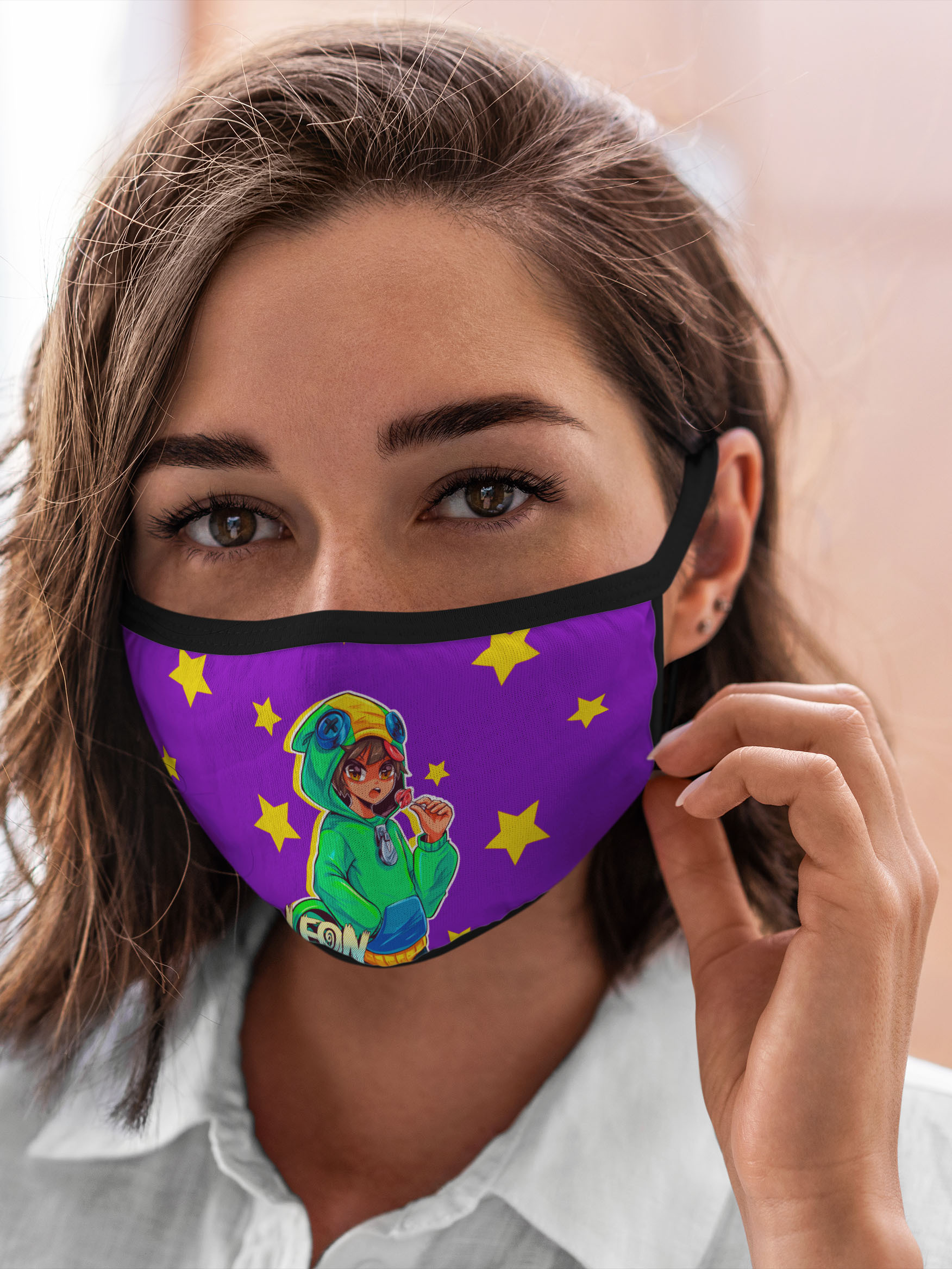 

Многоразовая маска унисекс Burnettie Brawl Stars Леон, Разноцветный, Brawl Stars Леон