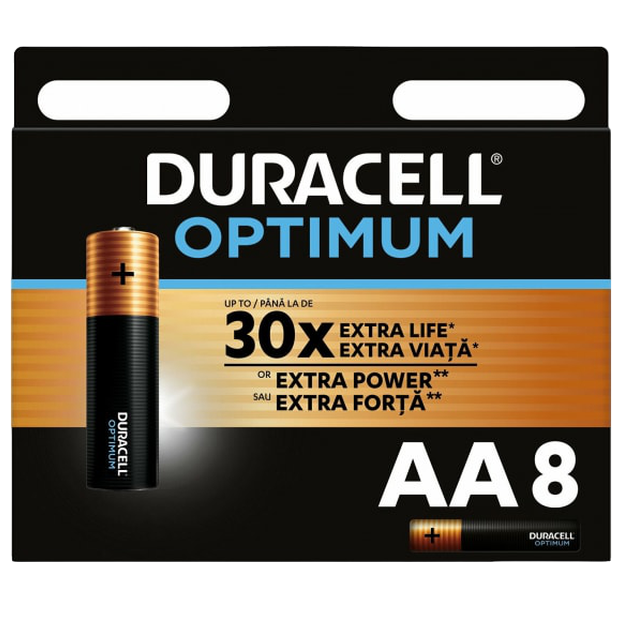 

Батарейка DURACELL OPTIMUM 1.5 В, LR6 BP8 15478