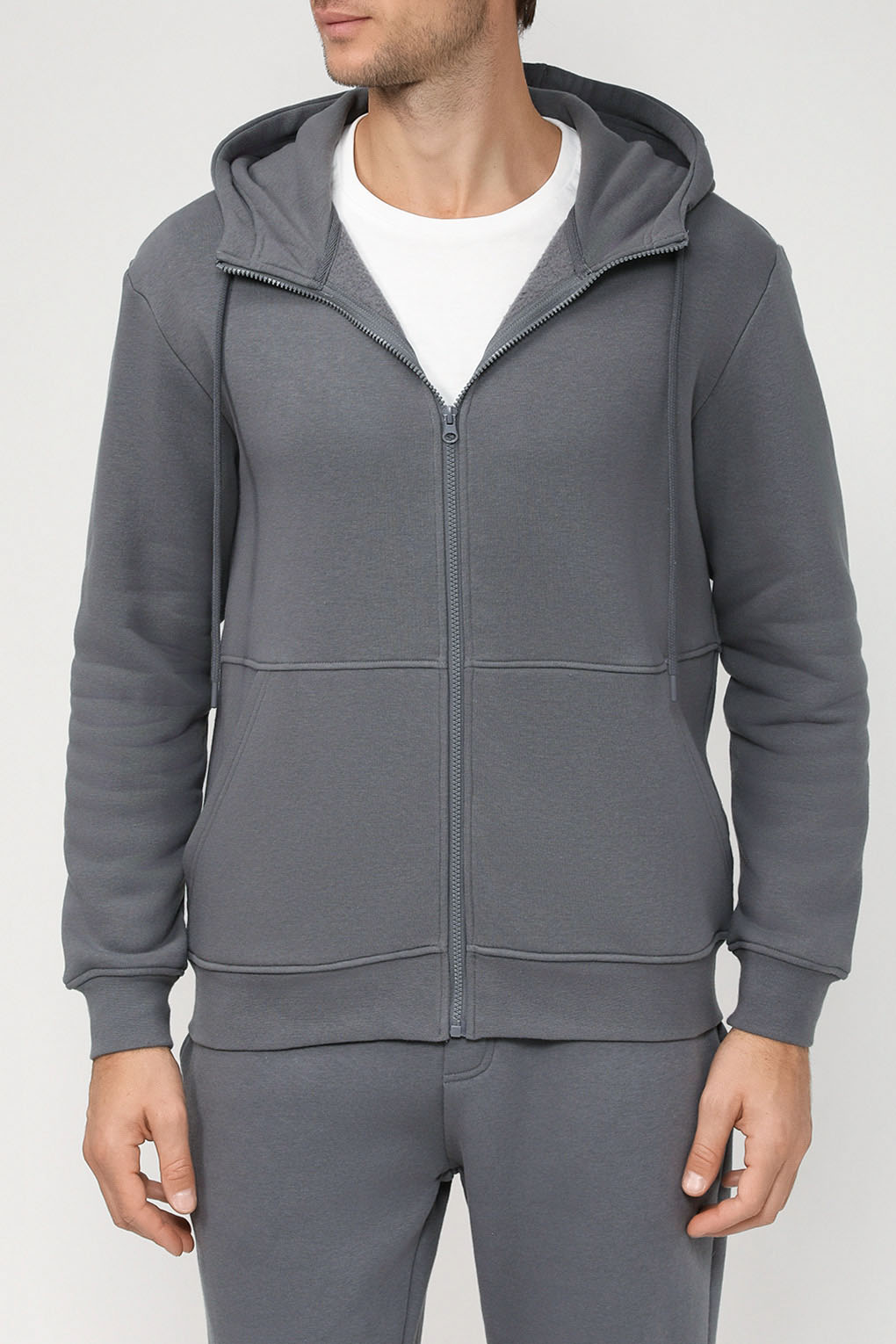 

Толстовка мужская MARCO DI RADI MDR230811240MRKT серая 3XL, Серый, MDR230811240MRKT