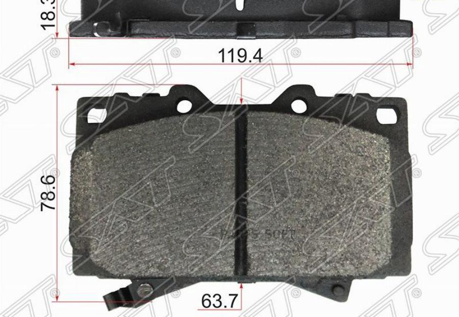 

Колодки тормозные перед TOYOTA LAND CRUISER 100 98-