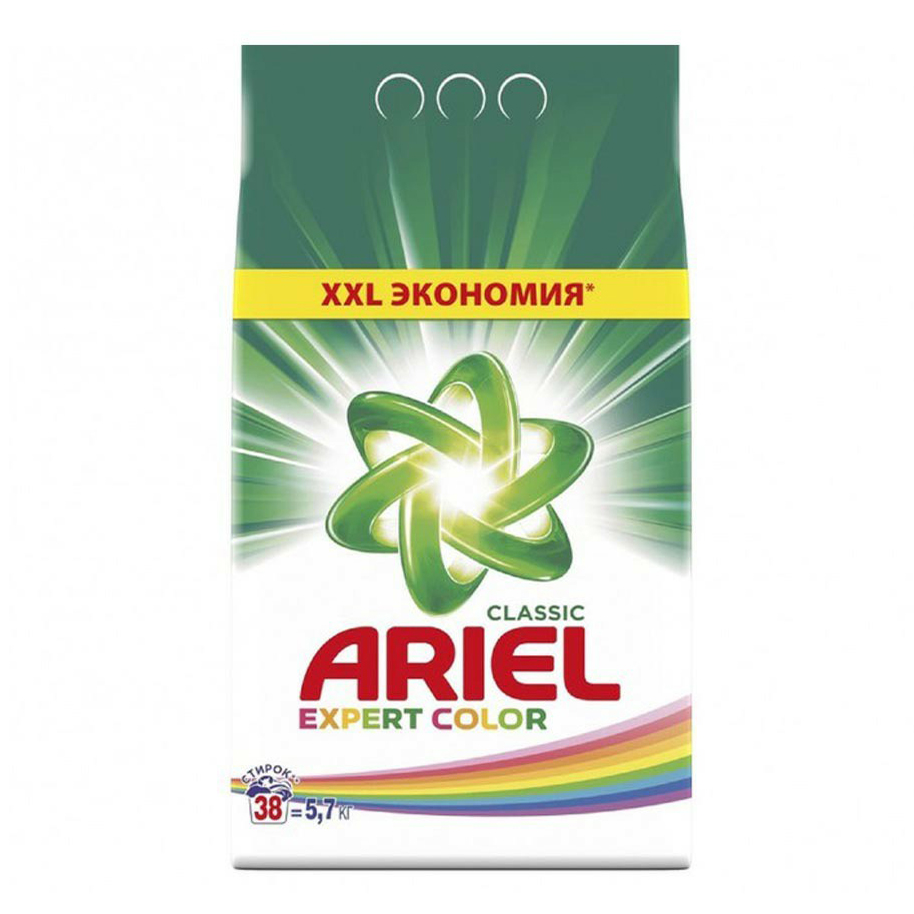 

Стиральный порошок Ariel Expert Color автомат для цветного белья 5,7 кг