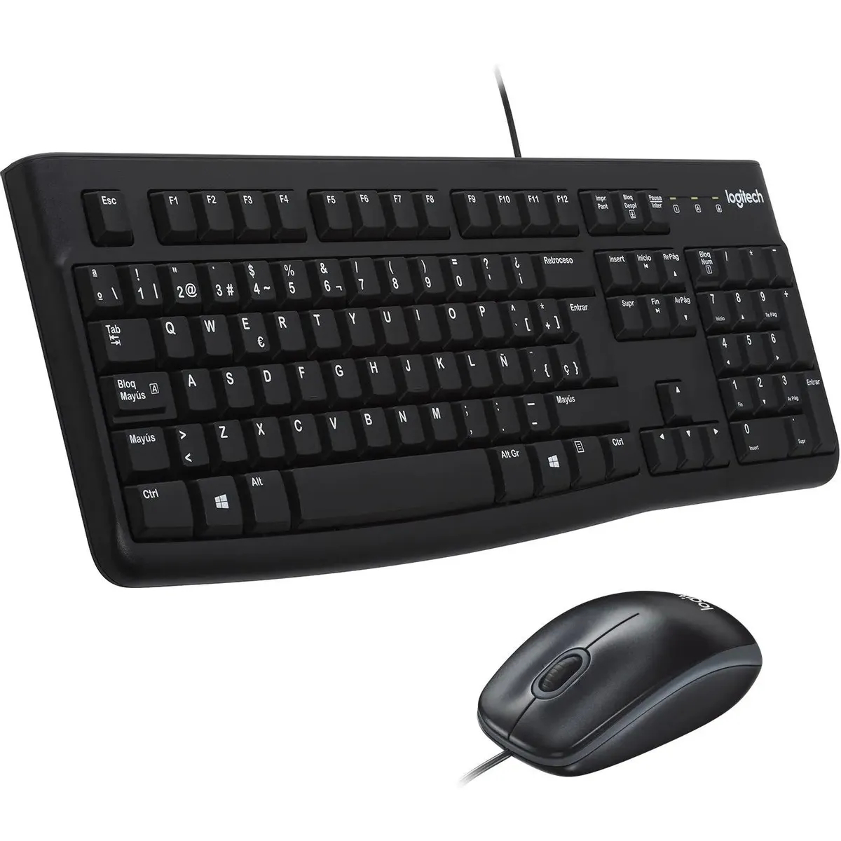 Комплект клавиатура мышь Logitech MK120 Black 2500₽