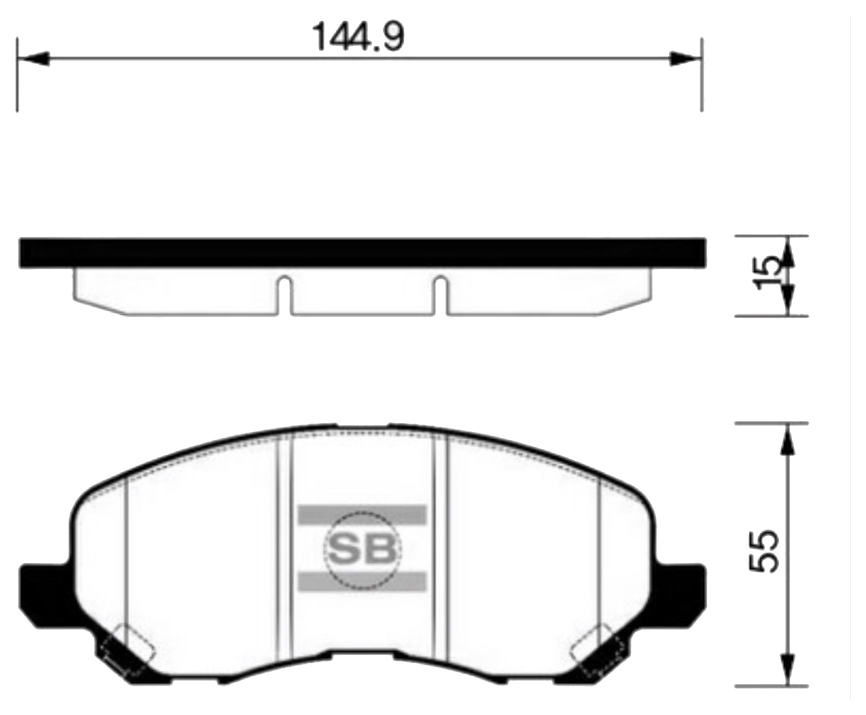 

Тормозные колодки Sangsin brake передние GP1360