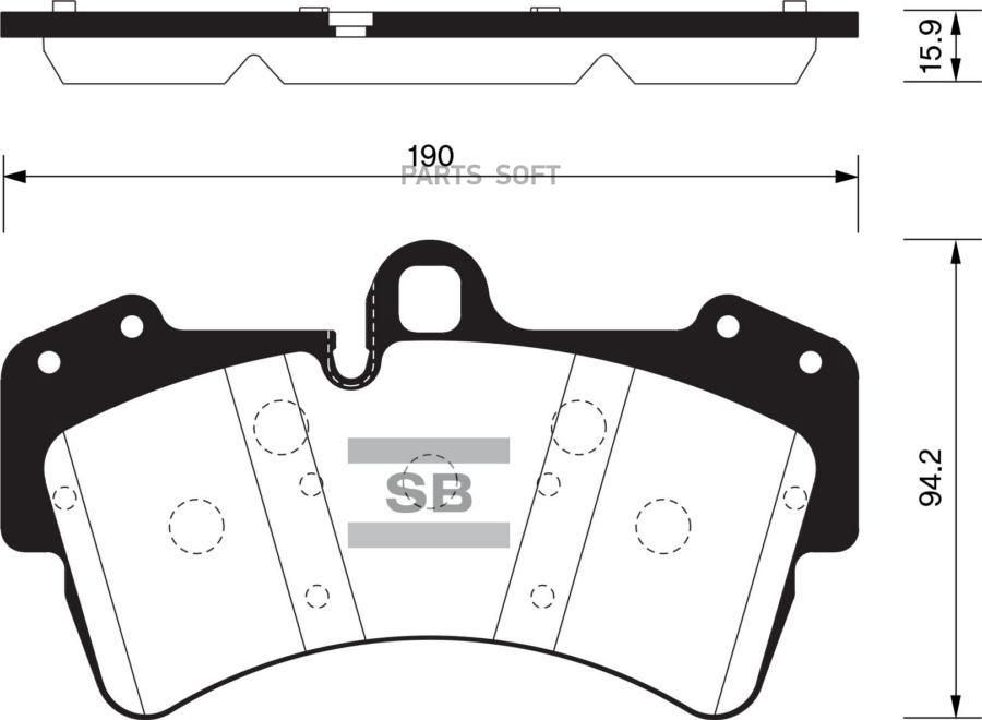 

Тормозные колодки Sangsin brake передние SP2197