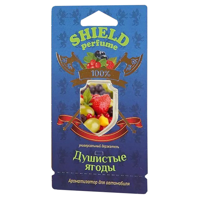 

Ароматизатор в машину Fouette Shield perfume Душистые ягоды S-6, Синий