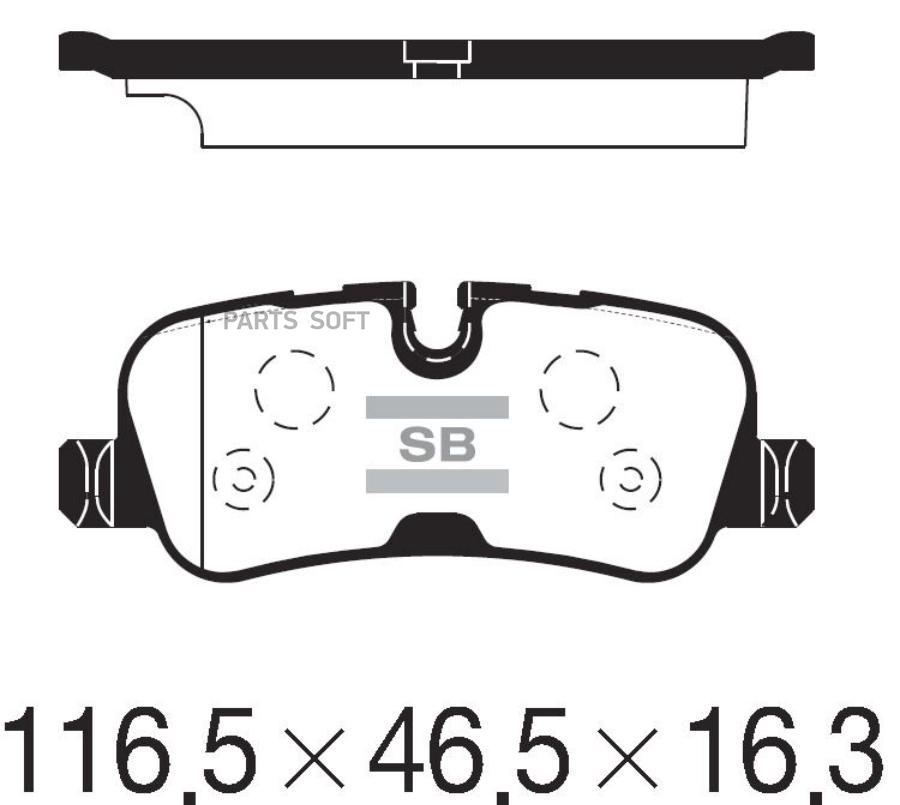 

Тормозные колодки Sangsin brake задние SP2234