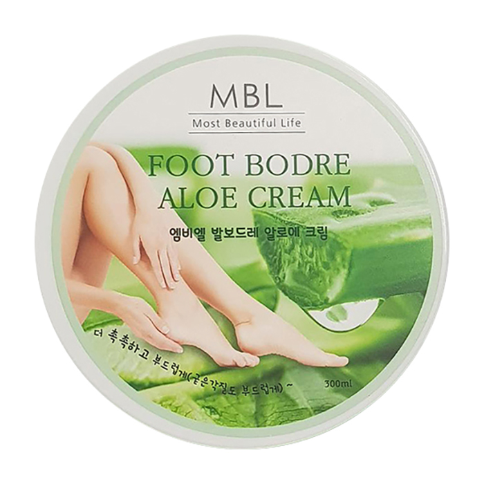 

Крем для ног MBL Foot Bodre Aloe Cream, Увлажняющий крем для легкости и свежести кожи ног с экстрактом алоэ вера
