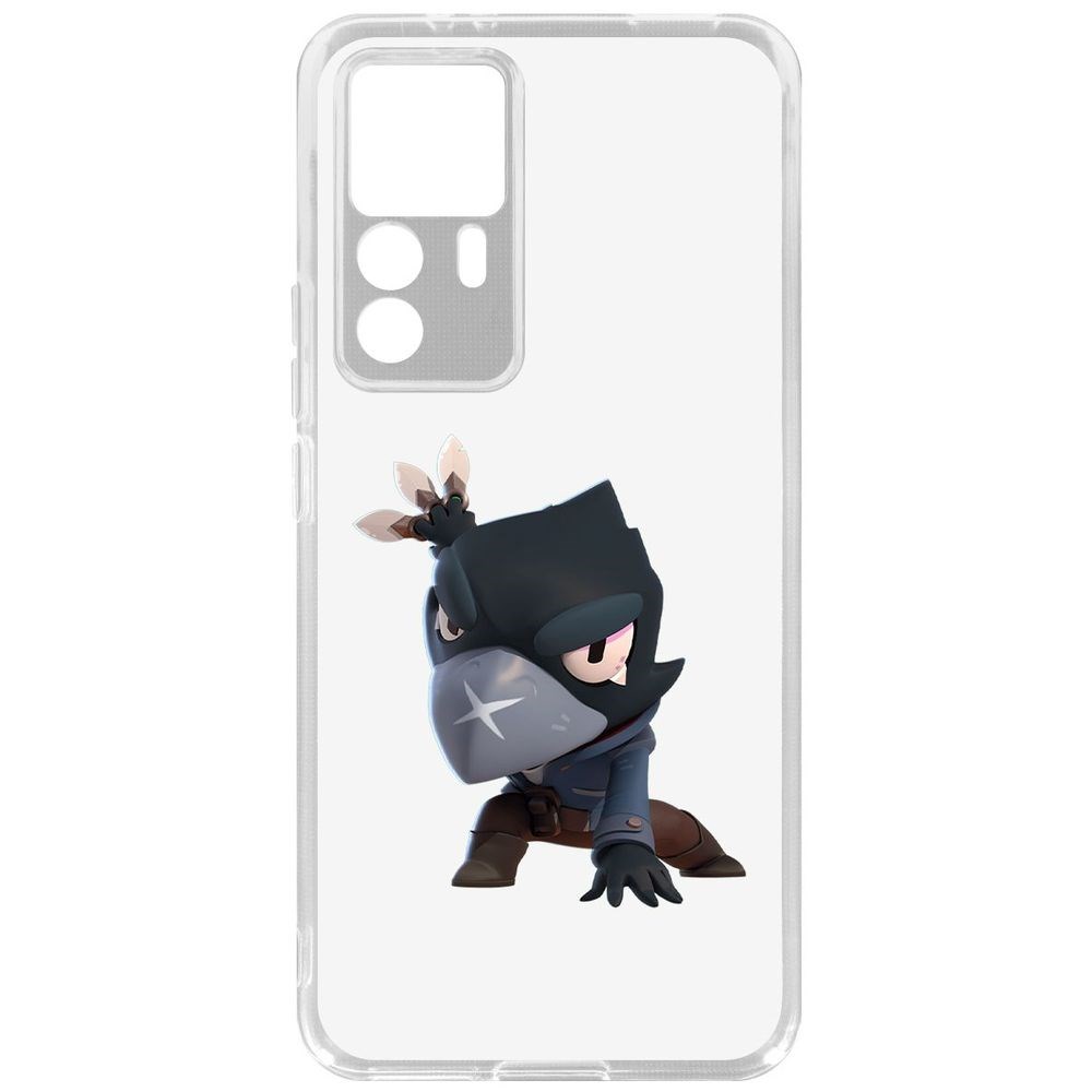 

Чехол-накладка Brawl Stars-Ворон для Xiaomi 12T Pro, Прозрачный