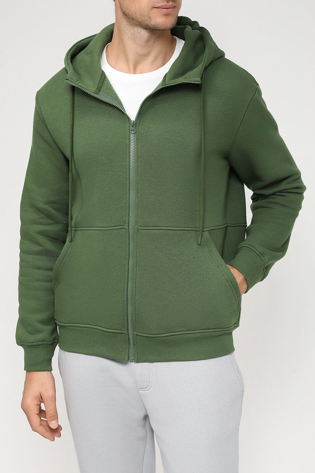

Толстовка мужская MARCO DI RADI MDR230811240MRKT хаки XL, MDR230811240MRKT