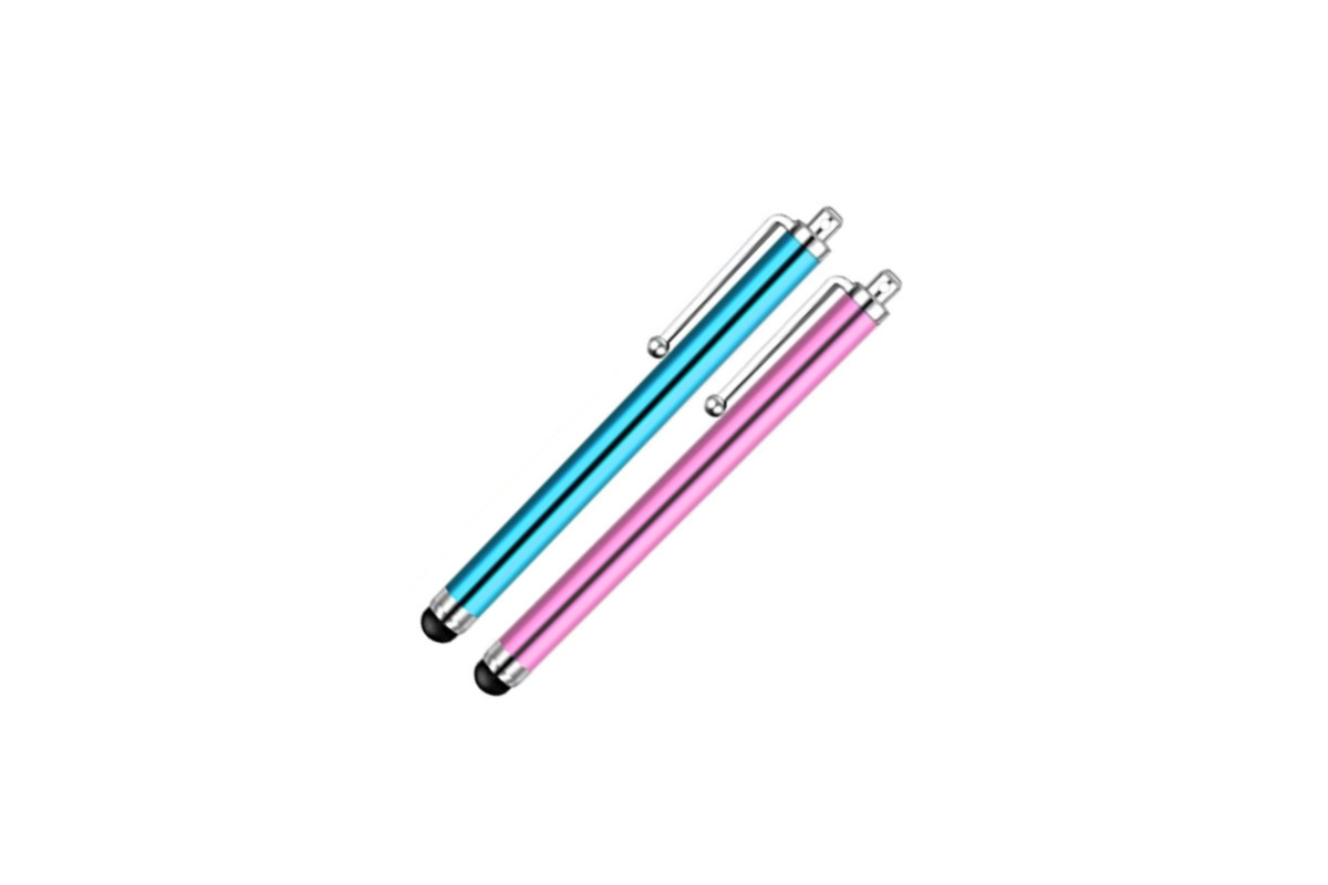 Универсальный стилус Mobicent для рисования, для смартфона, голубой, светло-розовый, 2 шт.