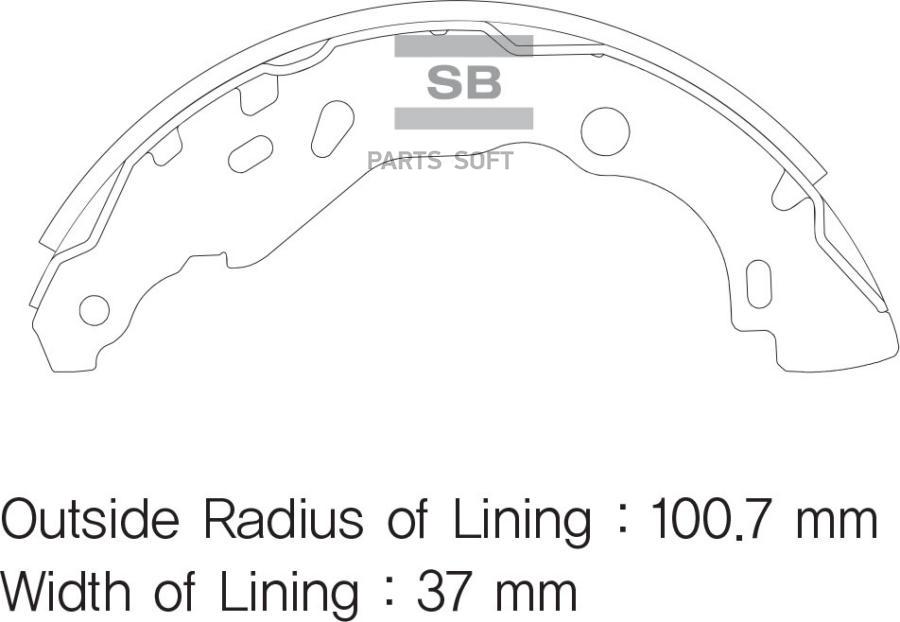 

Тормозные колодки Sangsin brake задние SA177