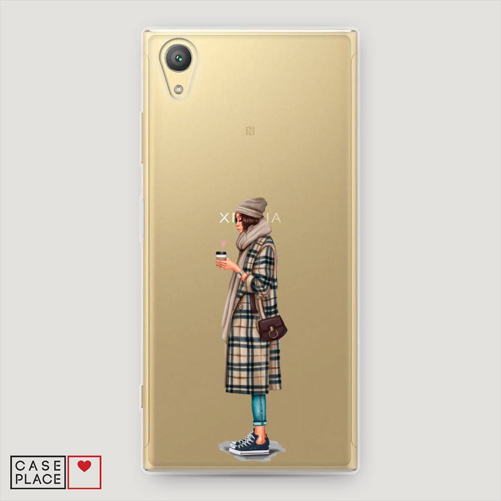

Чехол на Sony Xperia XA1 plus "Утренний кофе", Коричневый;бежевый, 53050-6
