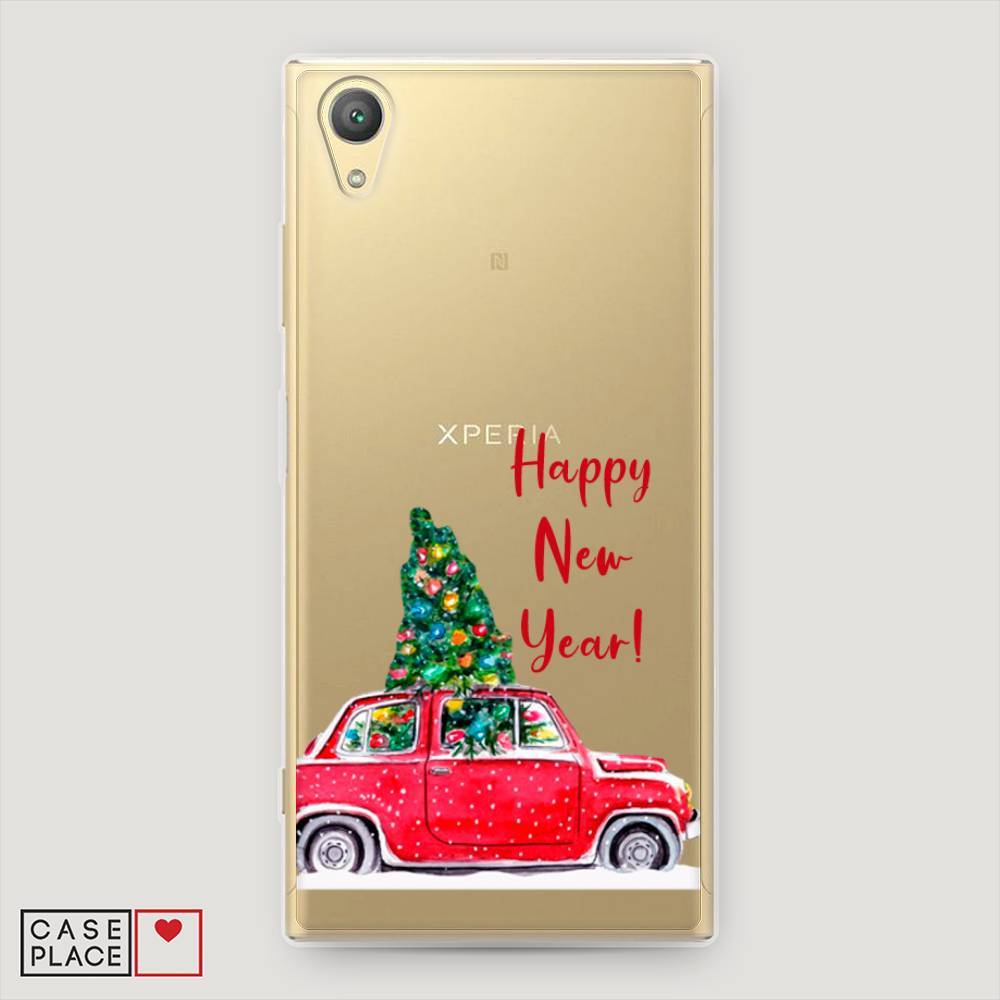 

Чехол на Sony Xperia XA1 plus "Happy New Year", Красный;зеленый, 53050-5