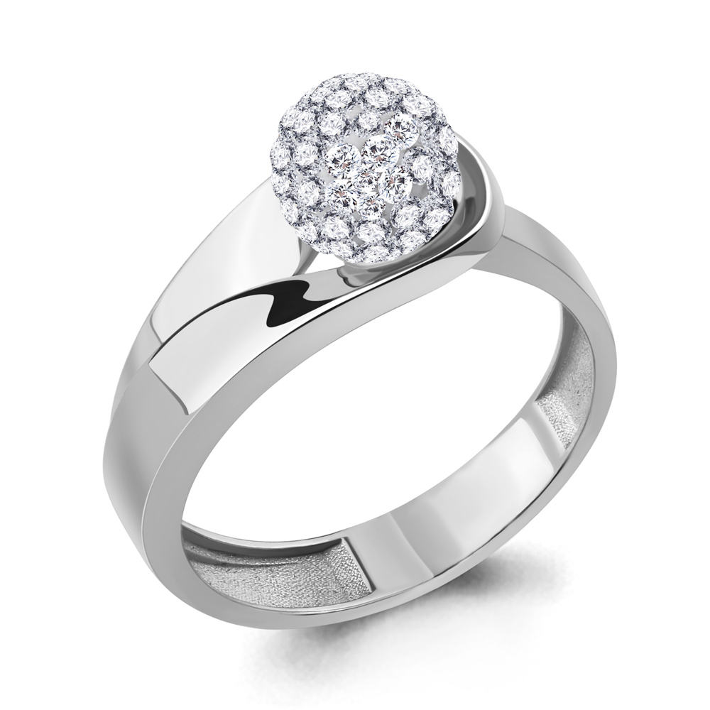 

Кольцо из серебра со стеклом р. 19,5 Aquamarine 66658_925_р, 66658_925_р