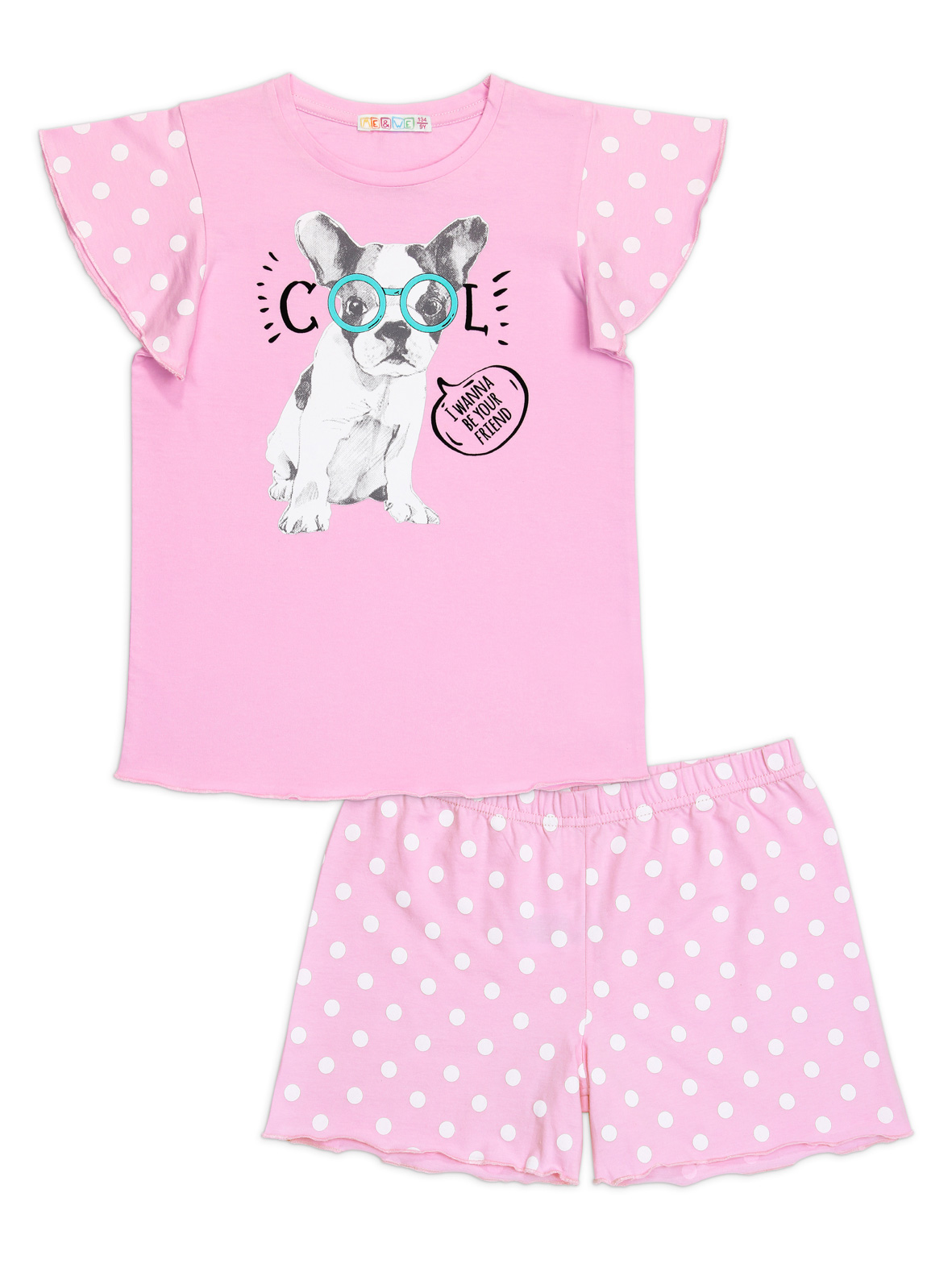 Пижама для девочки Me&We JG219-U701-939 Розовый-146