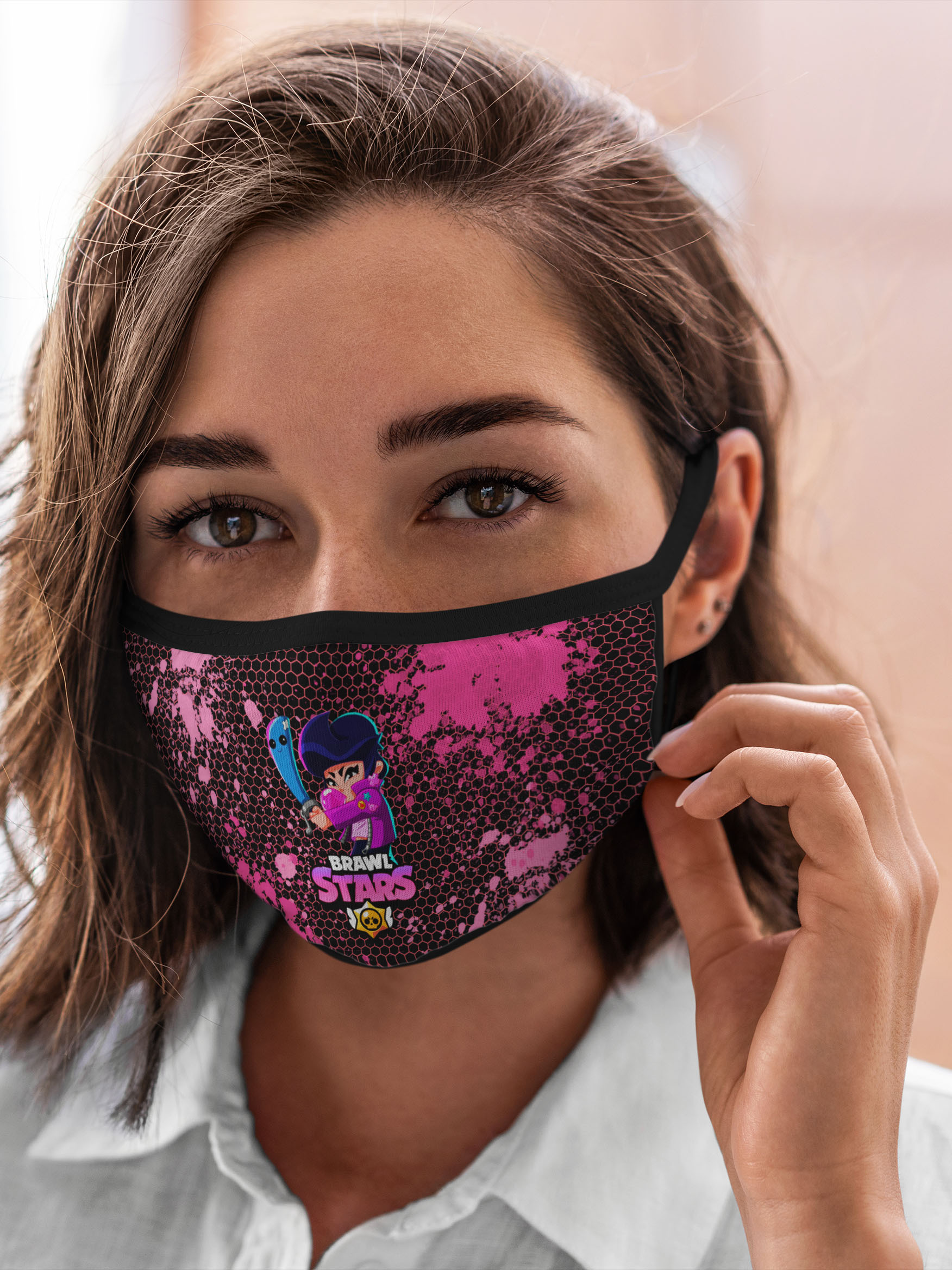 

Многоразовая маска унисекс Burnettie Brawl Stars Bibi, Разноцветный, Brawl Stars Bibi